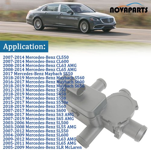 NOVAPARTS 2308300084 HVAC Heater Control Valve Solenoid Valve for 2003-2019 Mercedes Benz S550 CL550 CL600 S600 SL500 SL550 SL600 CL63 CL65 S63 S65 SL63 SL65 AMG A2308300084