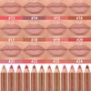 12 Pcs Lip Liner Pencil Set Wooden, Firm yet Smooth, Contour and Line with Ease, Red& Brown lip liner, Comfortable&Hydrating&Moisturizing, Rich Pigmented Color, Long Lasting delineadores de (Set B)