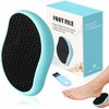 Glass Foot File Callus Remover - Foot Scrubber and Heel Scraper for Dead Skin Removal, Foot Buffer Pedicure Tool, Perfect for Men and Women, Get Soft, Smooth Foot (Blue)