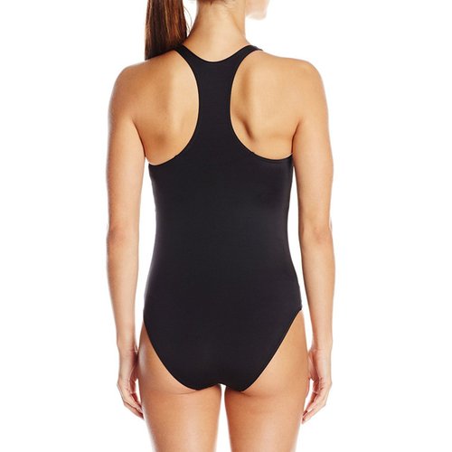 UNOW Women Pro Training Racerback Slimming One Piece Swimsuit (Black,L)
