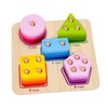 TOOKYLAND Wooden Geometric Shape Sorter - 21pcs Shape and Color Recognition Toy, Ages 2+