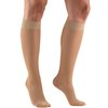 Truform Sheer Compression Stockings, 15-20 mmHg, Women's Knee High Length, 20 Denier, Light Beige, Medium