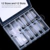 MODELONES Poly Extension Gel Dual Nail Form 120pcs Coffin Nails Clear Ballerina Nail Tips Full Cover