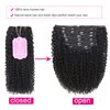 Jiarosi Kinky Curly Clip in Hair Extensions Real Human Hair 3C 4A Afro Curly Clip ins for Black Women Super Natural Soft Brazilian Remy Hair Curly Clip Ins Black Color 7 Pcs with 24 Clips 18 Inch