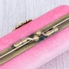 Cabilock Fashion Retro Velvet Lipstick Box Lip Balm Organizer Bag Durable Soft Cosmetic Storage Case with Mirror (Pink)