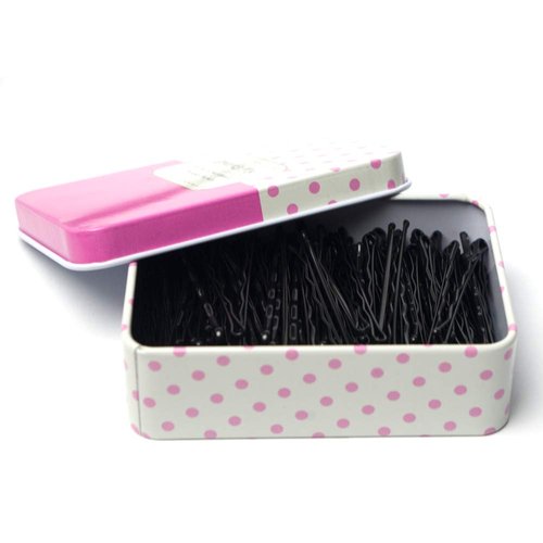 Hair Bobby Pins with Cute Case, 100 CT Bobby Pins for Buns, Premium Hair Pins for Kids, Girls and Women, Great for All Hair Types, 2.16 Inch (Multi-colors)