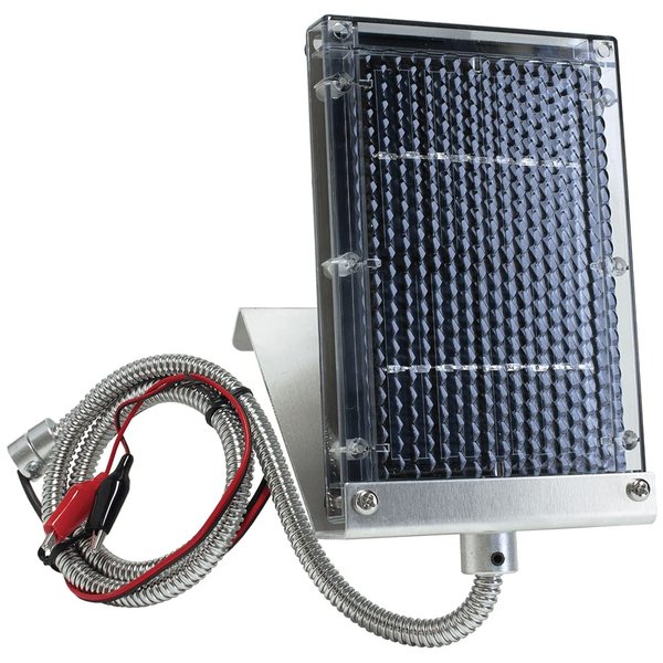 Wildgame Innovations Outdoor Hunting Power Deer Feeder Battery Charger Edrenaline Solar Panel, 6 Volt