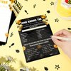 RUMIA 50 Pcs Who Knows The Birthday Women/Man Best Game Cards Black Gold Birthday Party Activity Game Cards Double Sided Birthday Cards for Notebook Themed Party Games Supplies