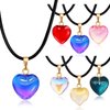 Omlisca Valentine's Day Gifts 24 Pack Colorful Heart Shaped Pendant Necklace Birthday Party Favors Goodie Bags Filler for Women Party Supplies Wedding School Classroom Rewards Exchange