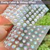 3000Pcs Self Adhesive Pearls and Rhinestones Stickers, Stick on Rhinestone Hair Pearl Stickers Diamond Stickers Self Adhesive Face Gems Hair Gems for Face Makeup Hair Nail Art Cell Phone DIY Crafts