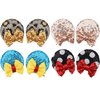 JOYOYO Sequin Mouse Ears Hair Clips,Glitter Hair Bows Cute Mice Ears Hair Clips Barrettes for Women Girls Hair Accessories for Costume Party Favor Halloween Christmas Decoration