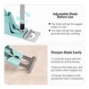 MelodySusie Acrylic Nail Clippers, Professional Nail Clippers Cutters for Acrylic Nails Fake Nail Tips, Adjustable Stainless Nail Trimmer, Manicure Tool for Salon Home Nail Art, Green