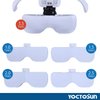 YOCTOSUN LED Head Magnifier, Rechargeable Hands Free Headband Magnifying Glasses with 2 Led, Professional Jeweler's Loupe Light Bracket and Headband are Interchangeable