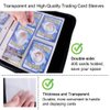 Carrying Case Binder Fit for Pokemon Cards, Trading Card Binder Holds Up to 400 Standard Size Cards, Famard Card Sleeves with 50 Premium 4-Pocket Pages