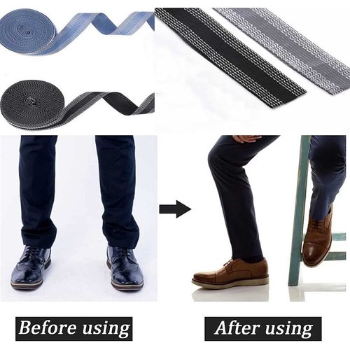 Iron-on Hem Clothing Tape 2 Rolls Adhesive Hem Tape 1 Inch x 5.5 Yards Pants Fabric Tape No Sew Iron on Hemming Tape Fabric Fusing Tape Roll for Sewing Pants Dress Jeans Trousers Clothes, 2 Colors