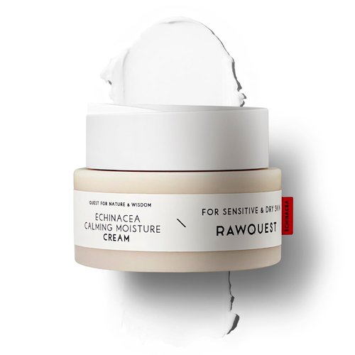 RAWQUEST- Korean Velvety Night Cream | Skin Barrier Repair, Long-lasting Hydration, Moisture, Soothing, Anti-Aging & Brightening w/Hyaluronic Acid, Echinacea, Niacinamide & Panthenol 50ml/1.70 fl.oz