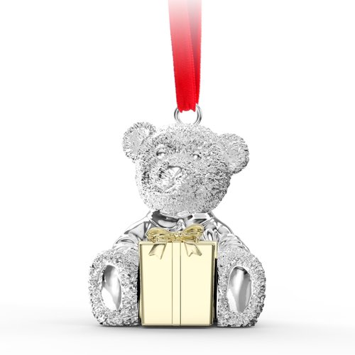 Christmas Ornament 2024 Christmas Ornaments for Kids Family Christmas Tree Ornament Set Teddy Bear Ornament Metal Baby First Christmas Ornament 2024 Christmas Hanging Ornaments