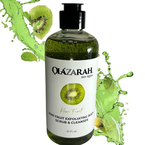 Skin Aglow Kiwi Fruit Exfoliating Body Scrub & Cleanser, 10 fl. oz.