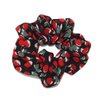 4PCS Elastic Creative Cherry Pattern Hair Scrunchies Hair Bands Chiffon Fabric Hair Ties Scrunchy Hair Rope Ponytail Holder for Women