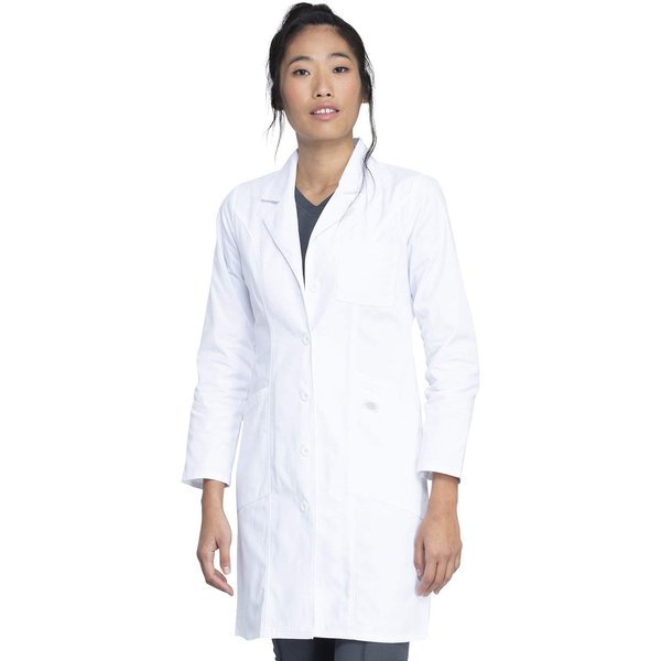 Dickies Womens Professional Whites 37" Medical Lab Coat, White, Small US