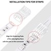 10 Pcs LED Strip Connectors 32.8ft RGB Extension Cable Wire Cord Kit Transparent Solderless Track Lighting Connector for Waterproof or Non Waterproof LED RGB Strip Light