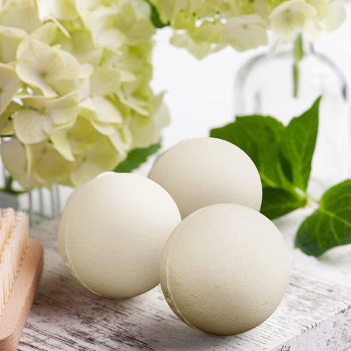 Natural & Organic Bath Bombs with a Variety of Essential Oils, Dye and Paraben Free, Vegan, at Home Spa, Set of 6