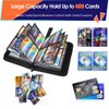 Trading Card Binder 400 Pockets Card Holder with 50 Sleeves, Card Collection Binder, Trading Card Holder Album Folder Book for TCG Sports Football Baseball Game Cards and More
