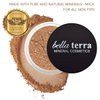 Bellaterra Cosmetics Powder Foundation | Long-Lasting All-Day Wear | Buildable Sheer to Full Coverage – Matte | Sensitive Skin Approved | Natural SPF 15 (Chestnut) 9 grams