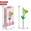 YICHENZHAOXING Mini Bricks Artificial Flower Bouquet Building Sets，DIY Simulation Plant Series Creative Toys,Flower Building Set Eustoma 112PCS