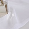 MYSTIC-HOME Sheer Curtains White 45 Inch Length, Rod Pocket Voile Drapes for Living Room, Bedroom, Window Treatments Semi Crinkle Curtain Panels for Yard, Patio, Villa, Parlor, Set of 2, 52"x 45"