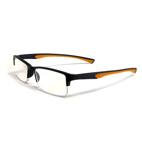 Calabria 6904 Flexie Bendable Reading Glasses +2.00 Orange Men Women Readers Flexible Bending Eyeglass w/Soft Case