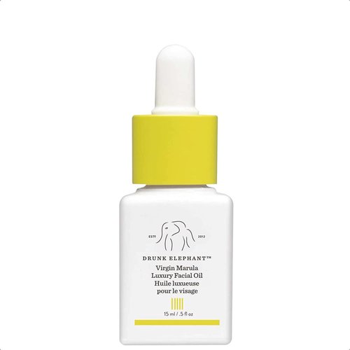 Drunk Elephant Virgin Marula Luxury Facial Oil - Vegan Anti-Aging Skin Care and Face Moisturizer (15 mL / 0.5 Fl Oz)