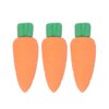 30 Pcs Cute Carrot Shaped Erasers, Realistic Vegetable Rubber Erasers for Kids, Fun Classroom and Party Favors