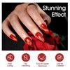 Gellen Cat Eye Gel Nail Polish - 18ml Burgundy Red Gel Polish with Magnet Stick Glitter Reflective Holographic Nail Polish UV Gel Valentine Nail Art