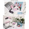 Chapstick Holder Lip balm Holder Lipstick Sleeve Pouch Lip Gloss Holder With Hook 3 Pcs Marble Stocking Stuffers Gift for Women (3pcs)