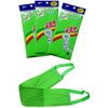 DEAD SKIN x (3 pcs) Long Exfoliating Towel with Straps Green Back Washcloth Bath Wash Towel Korean Italy Towel Back Scrubber for Shower Extended Length Bath Towel Shower