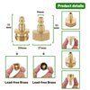 Litorange Lead-Free Brass Winterize Sprinkler Systems: Air Compressor Hose Water Faucet Blow Out Adapter Fitting For RV, Travel Trailer, Boat & Camper（a couple）