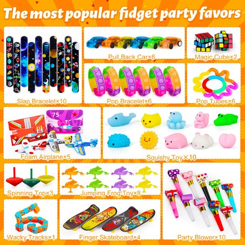 120 PCS Fidget Toys, Carnival Prizes, Birthday Gifts