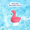 Floating Flamingo Shape Chlorine Dispenser for Pools Fits 3" Tablets - Pool Chlorine Floater with Adjustable Flow Vents Balanced Chemical Dispenser [3 Tablet Capacity] 7" Diameter Floater