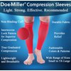 Doc Miller Calf Compression Sleeve Men and Women - 20-30mmHg Shin Splint Compression Sleeve Recover Varicose Veins, Torn Calf and Pain Relief - 1 Pair Calf Sleeves Red Color - Small Size