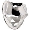 Field Hockey Face Mask Force Clear Transparent Penalty Short Corner Protection White Padding (Senior, White)