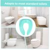 Kisdream Portable Potty Training Seat for Toddlers, Perfect Folding Travel Toddler Toilet Training Seat, 4 Non-Slip Silicone Pads, Fits Most Toilets, Includes Free Travel Bag