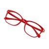 VisionGlobal Blue Light Blocking Glasses for Women, Anti Eyestrain, Computer Reading, TV Glasses, Stylish Square Frame, Anti Glare(Red,+2.25 Magnification)