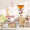 HORUIUS Fox Balloons Fox Shaped Foil Mylar Balloons for Baby Shower Kids' Boys Woodland Animals Theme Birthday Party Supplies Decorations 25 Inchs 5PCS
