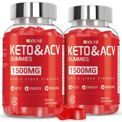 DDUYIE Brilhante Keto ACV Gummies - 1500mg Apple Cider Vinegar Gummies with Pomegranate Beetroot & Vitamin B12 B6 - for Men & Woman - GMO Free & Vegan - 120 Count