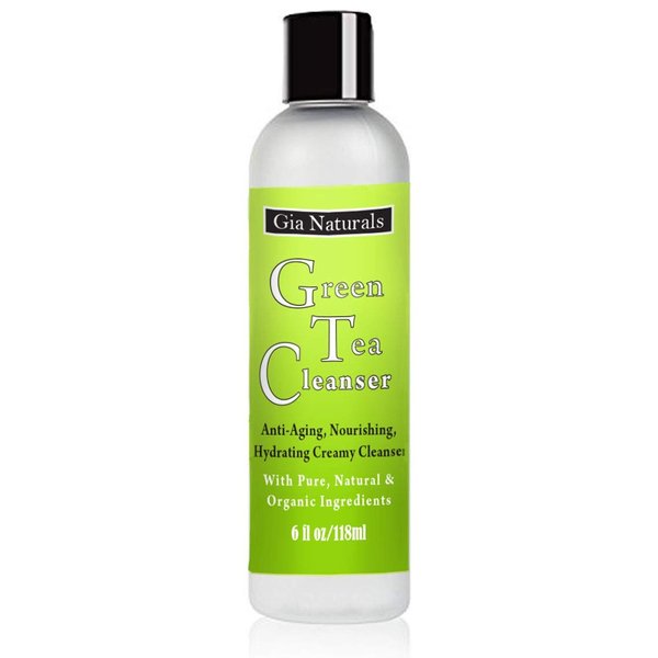 Gia Naturals Green Tea Cleanser with pure, natural and organic ingredients.