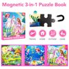 Princess Magnetic Puzzles for Toddlers 3-5 Girls, 20-25-30 Pieces Mermaid Puzzles for Kids Ages 4-6, Kids Puzzles Travel Entertainment Toys Magnet Puzzles for 2 3 4 5 6 Year Old Girls Birthday Gifts