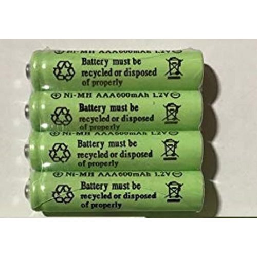 10 Pieces AAA 600mAh Ni-Mh Rechargeable Battery Garden Solar Landscape Path Lights (can Replace 300mAh NiCd AAA, 600mAh NiCd AAA, or Any 300 /600Ni-Mh AAA Cells with 100% Longer Running time)
