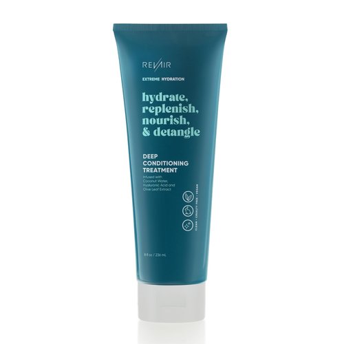 REVAIR Deep Conditioning Hair Treatment - Hydrating Hair Mask for Dry Damaged Hair - Coconut Water, Hyaluronic Acid & Olive Leaf Extract - Sulfate-Free, Paraben-Free, Vegan & Cruelty Free (8 Fl Oz)
