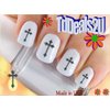 Generic Nail Decals - Tribal Cross Symbol WaterSlide Nail Art Decals - Salon Quality DIY Manicure Nail Accessories